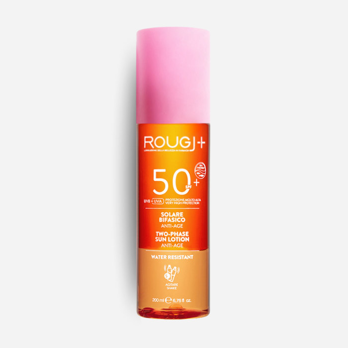 Rougj+ Solare Bifasico SPF50+ Anti-age 200 ml - immagine ufficiale Rougj