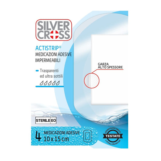 Silver Cross Actistrip medicazioni impermeabili sterili 10x15 cm