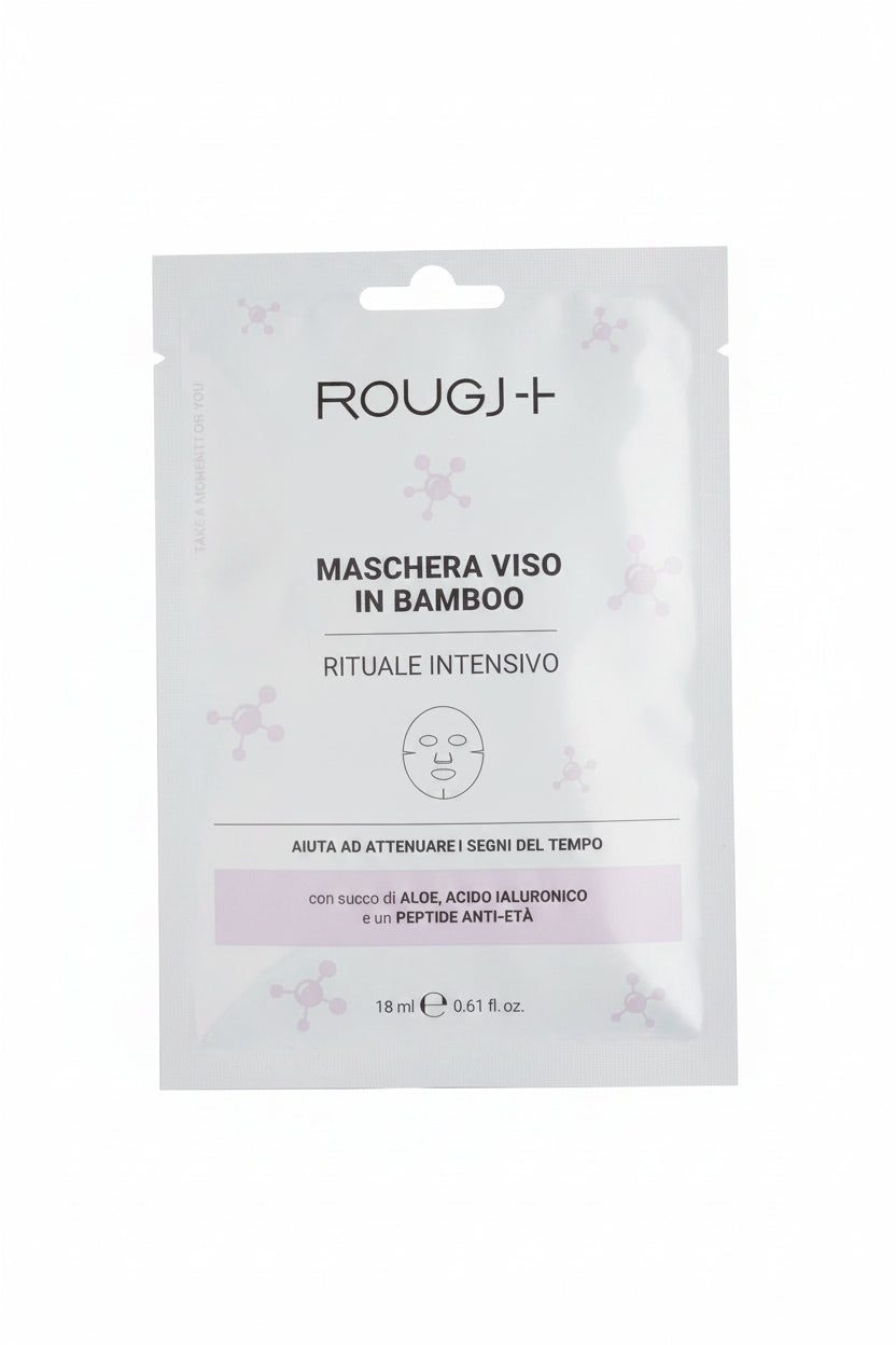 Rougj+ Maschera Viso in Bamboo Rituale Intensivo 18 ml - Il Farmacista