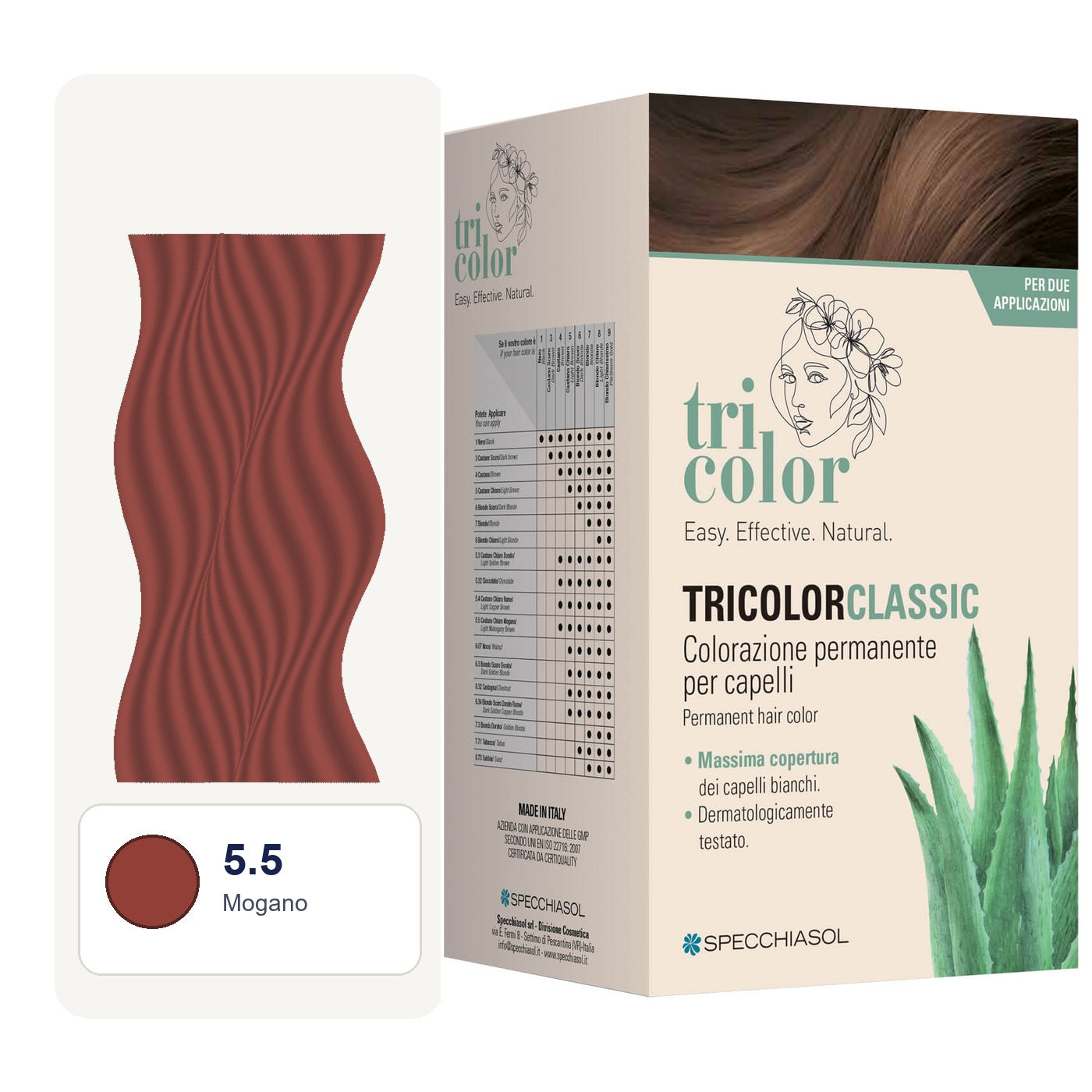 Specchiasol Tricolor Classic - 5.5 Mogano