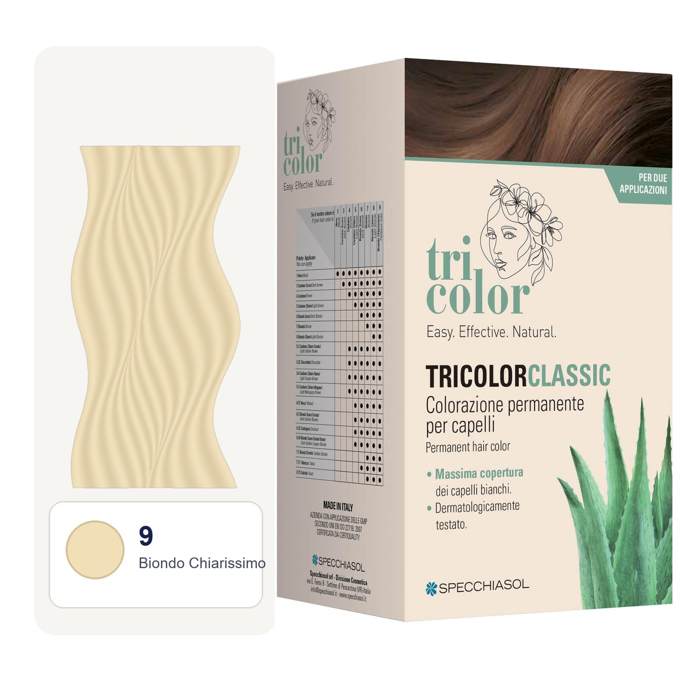 Specchiasol Tricolor Classic - 9 Biondo Chiarissimo